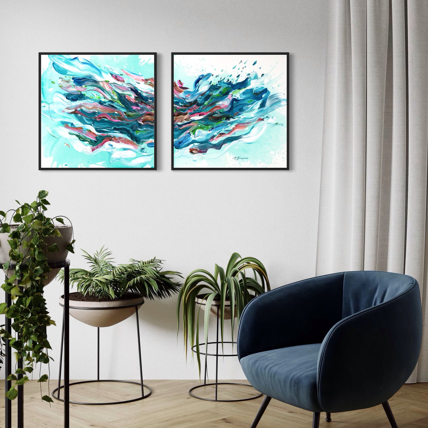 Tempestas Diptych - Set of 2