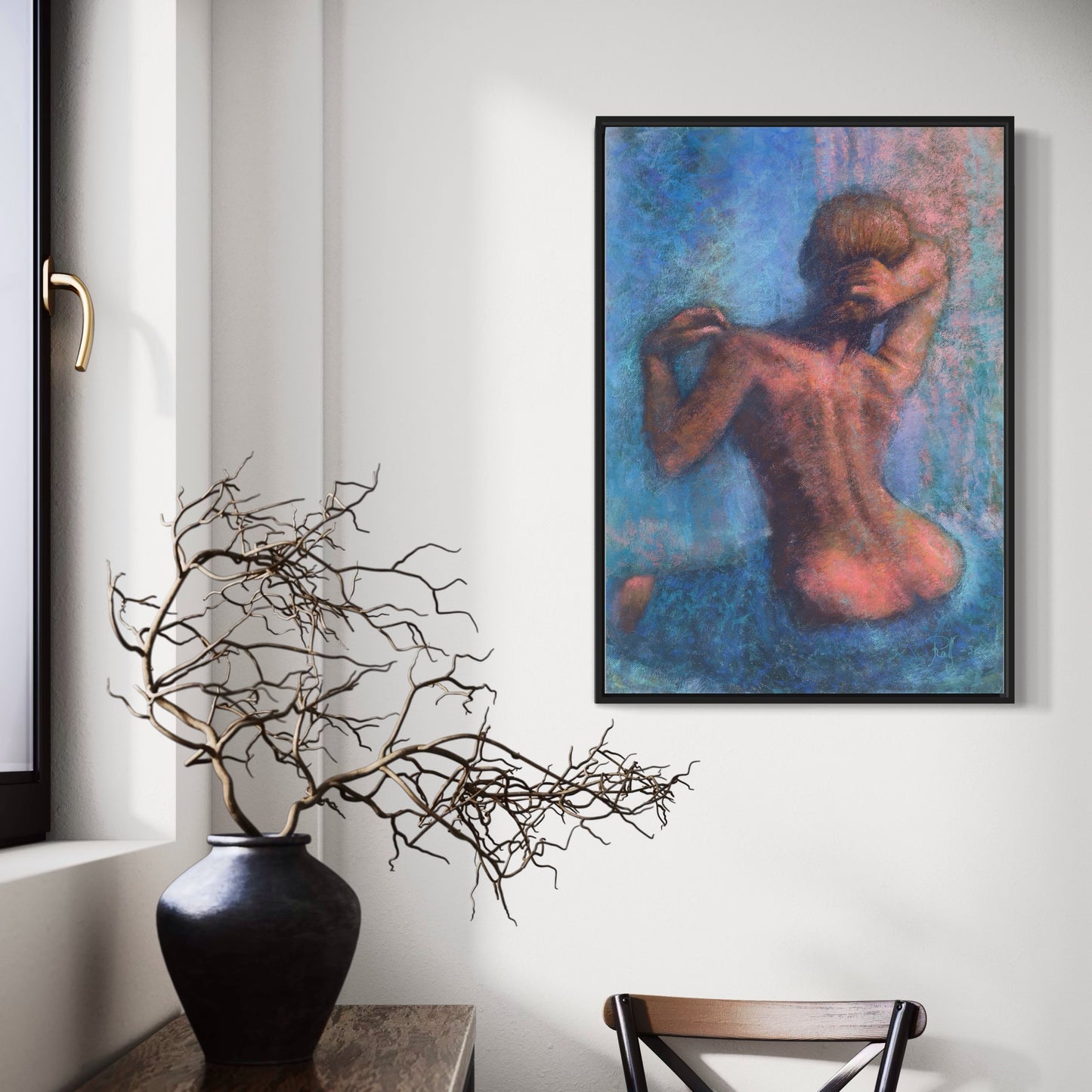 Woman Adjusting Hair