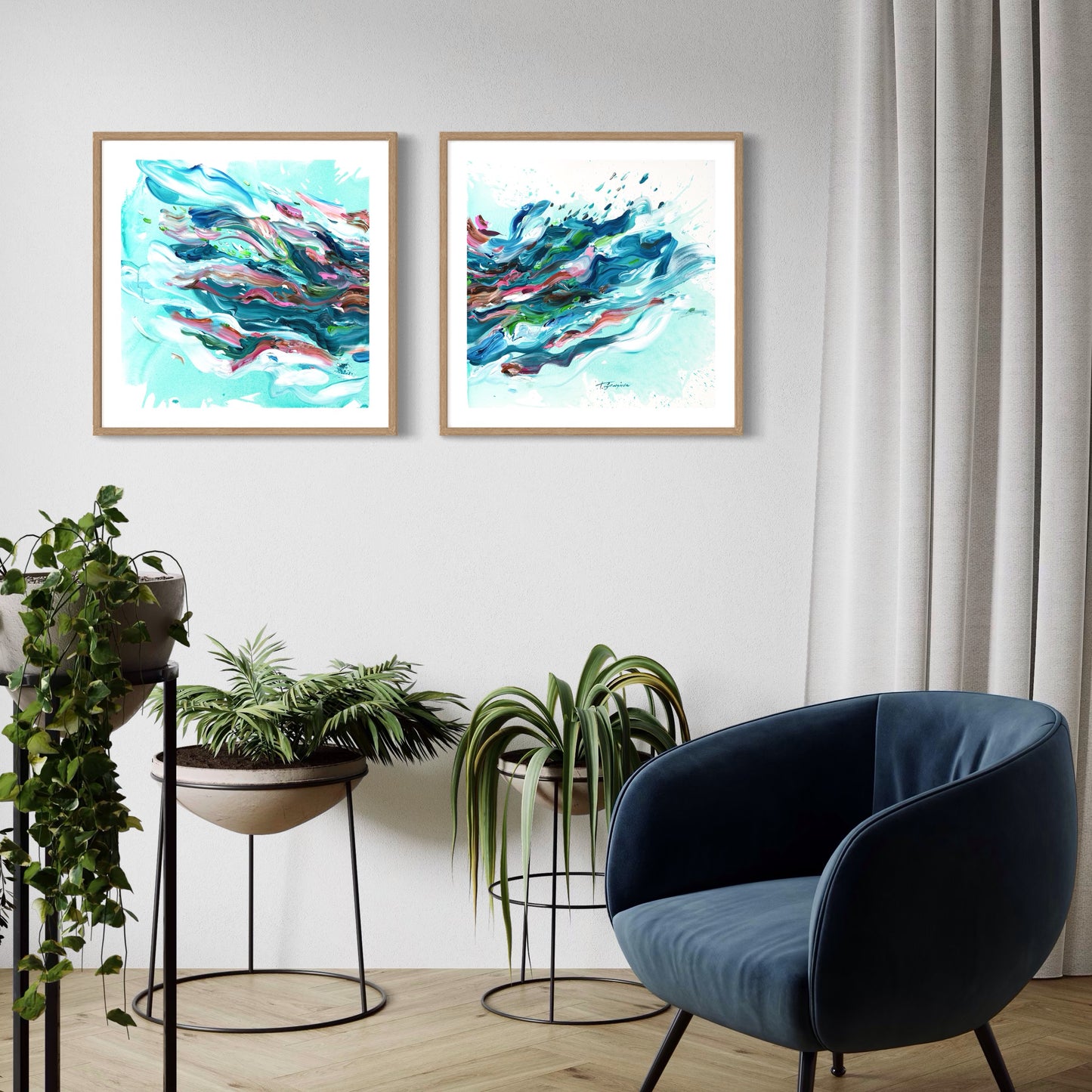 Tempestas Diptych - Set of 2