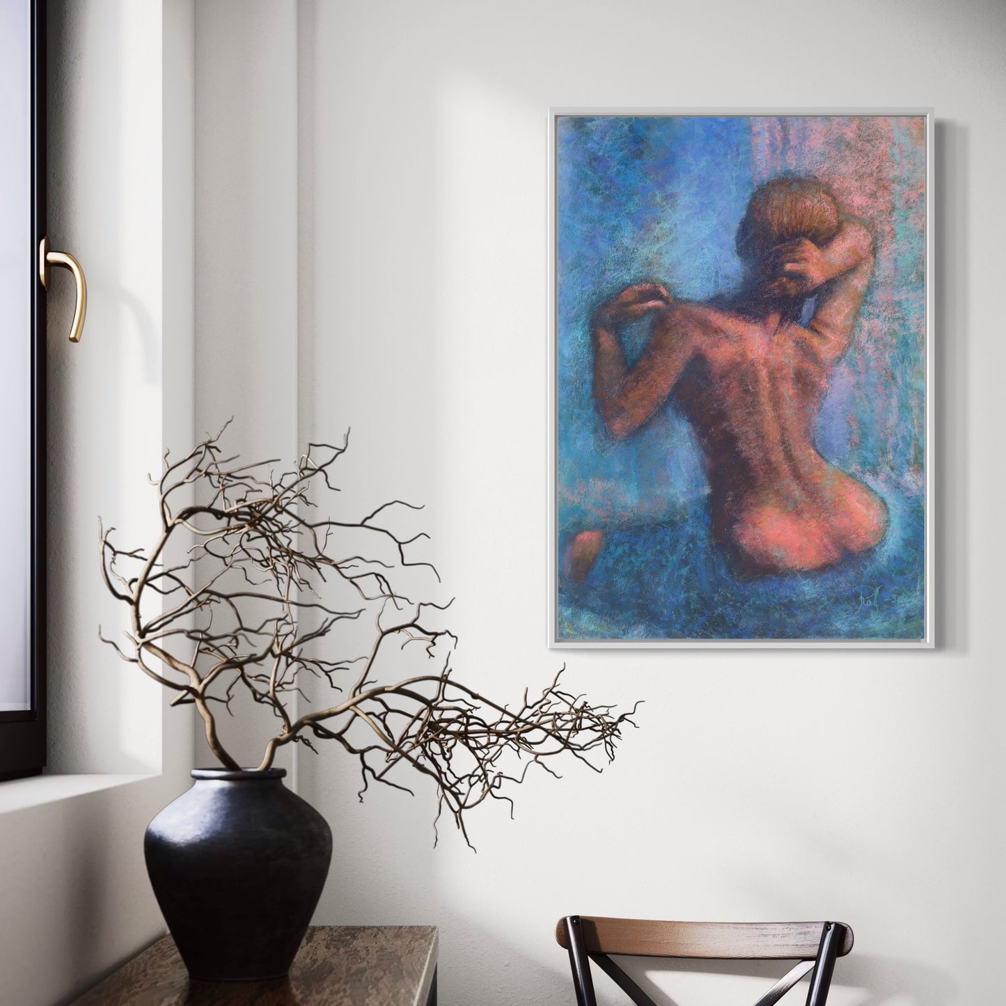 Woman Adjusting Hair