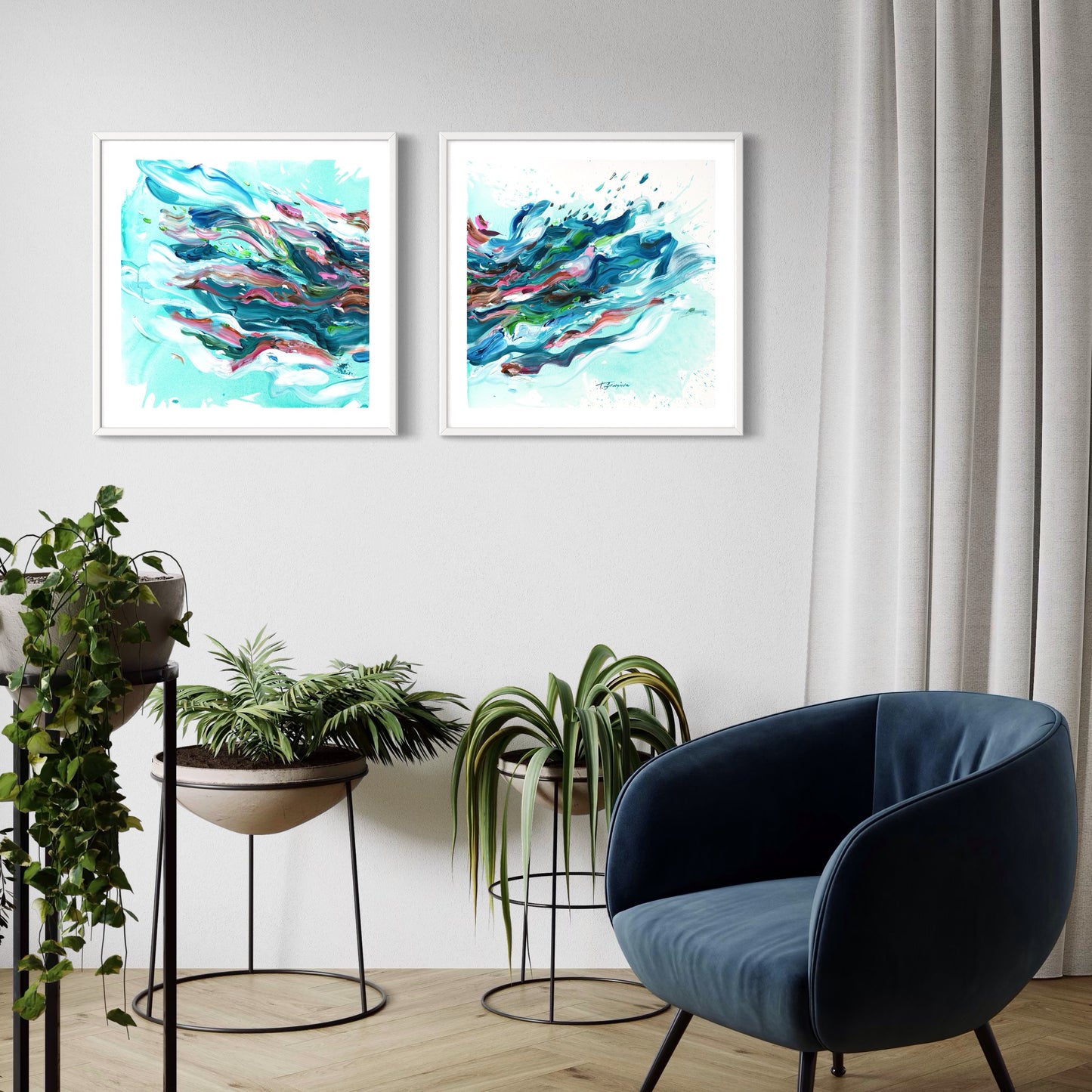 Tempestas Diptych - Set of 2