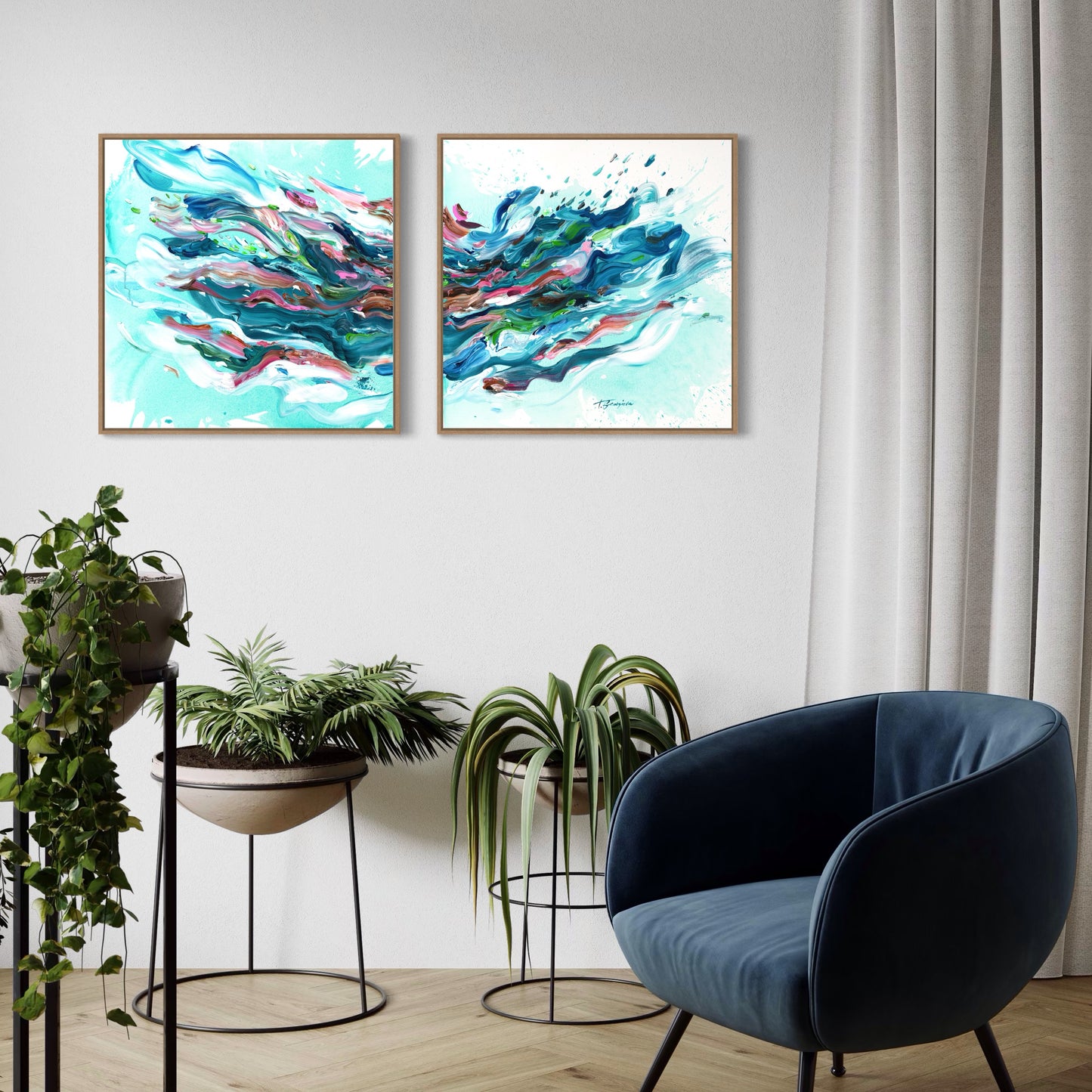 Tempestas Diptych - Set of 2