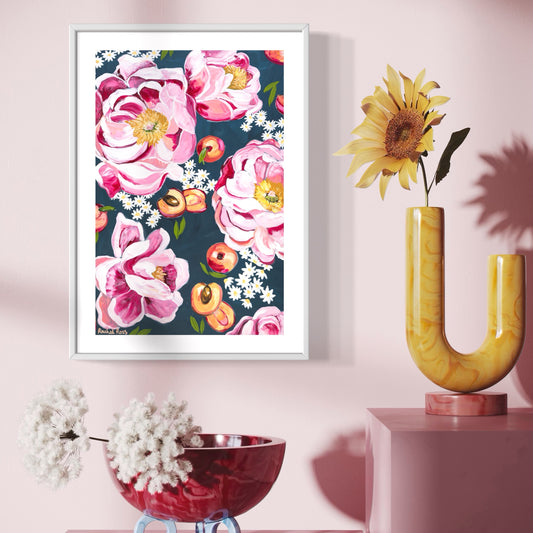 Peaches and Peonies