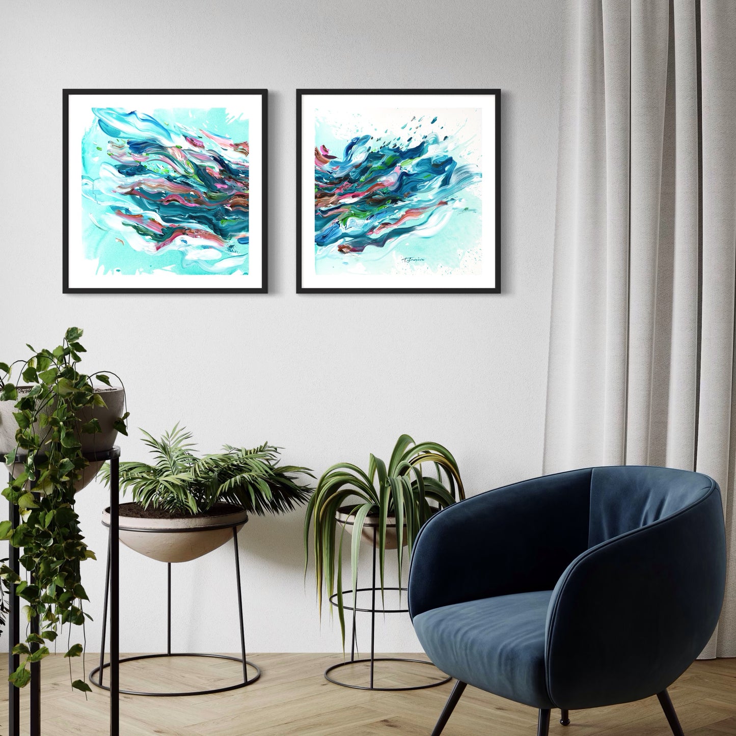 Tempestas Diptych - Set of 2