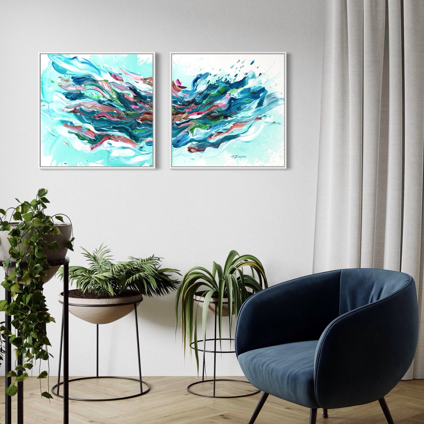Tempestas Diptych - Set of 2