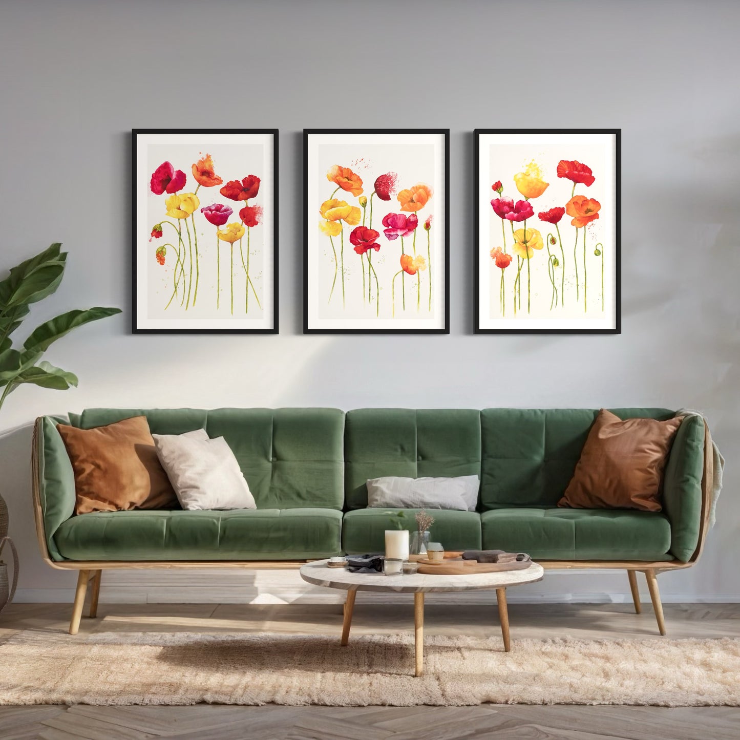Poppies - Set of 3