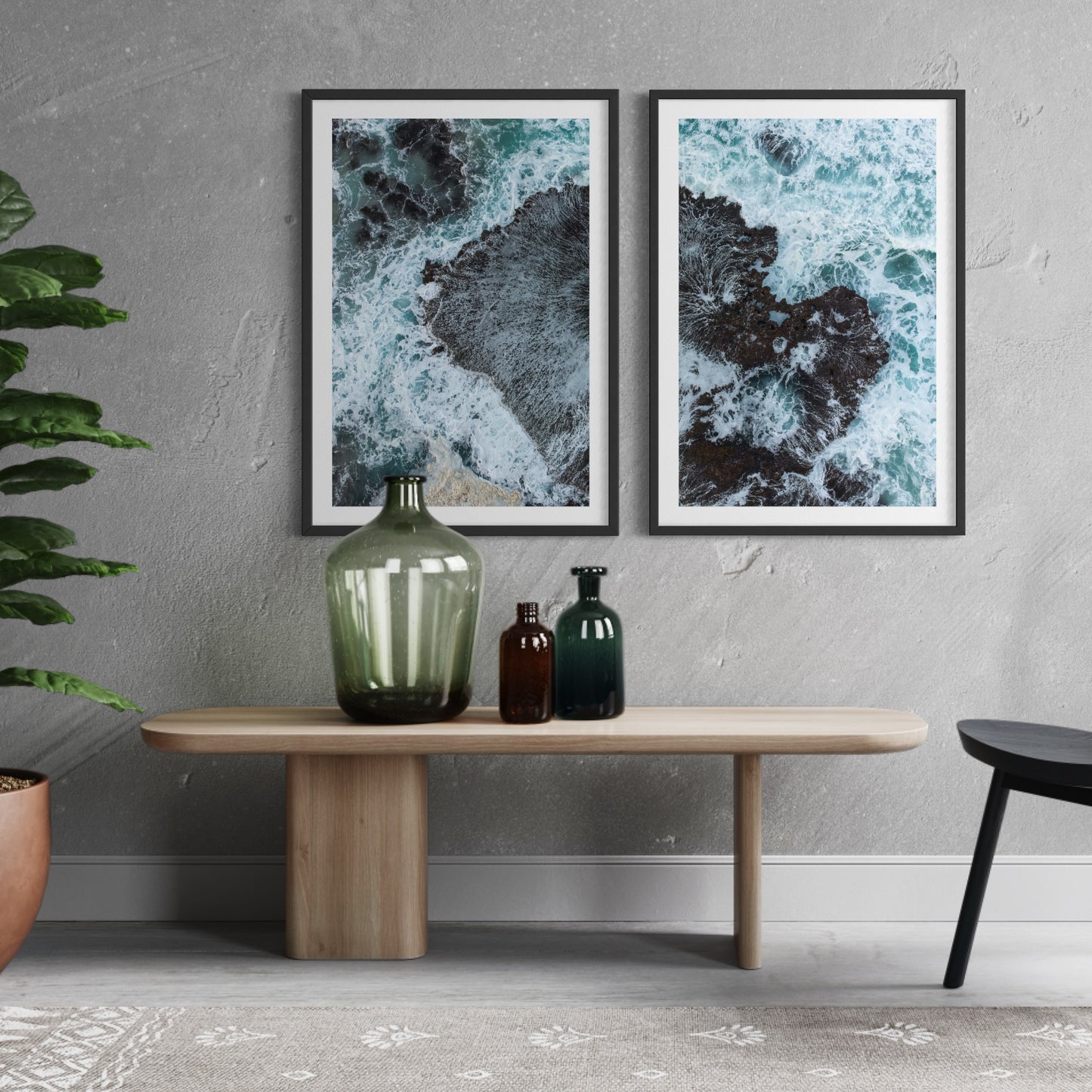 White Wash Set of 2 (Venus Bay, Eyre Peninsula)