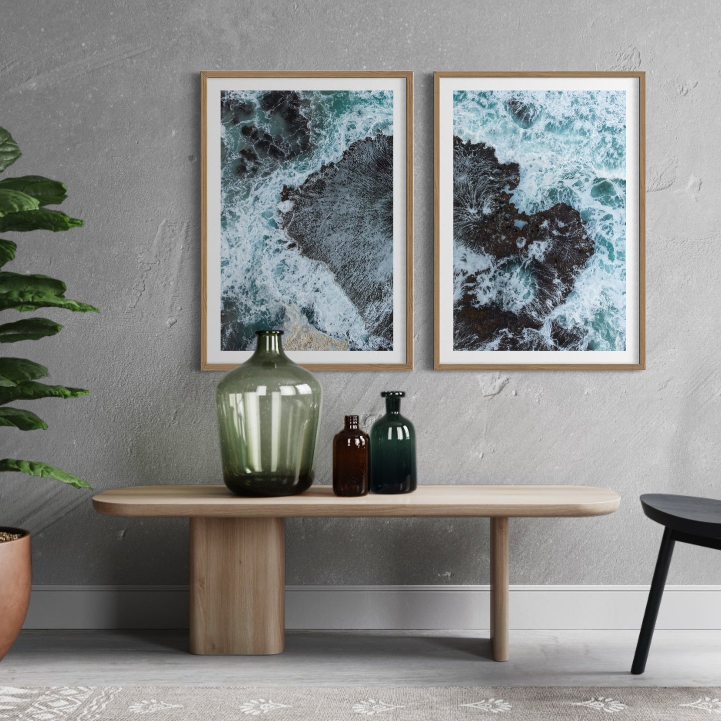 White Wash Set of 2 (Venus Bay, Eyre Peninsula)