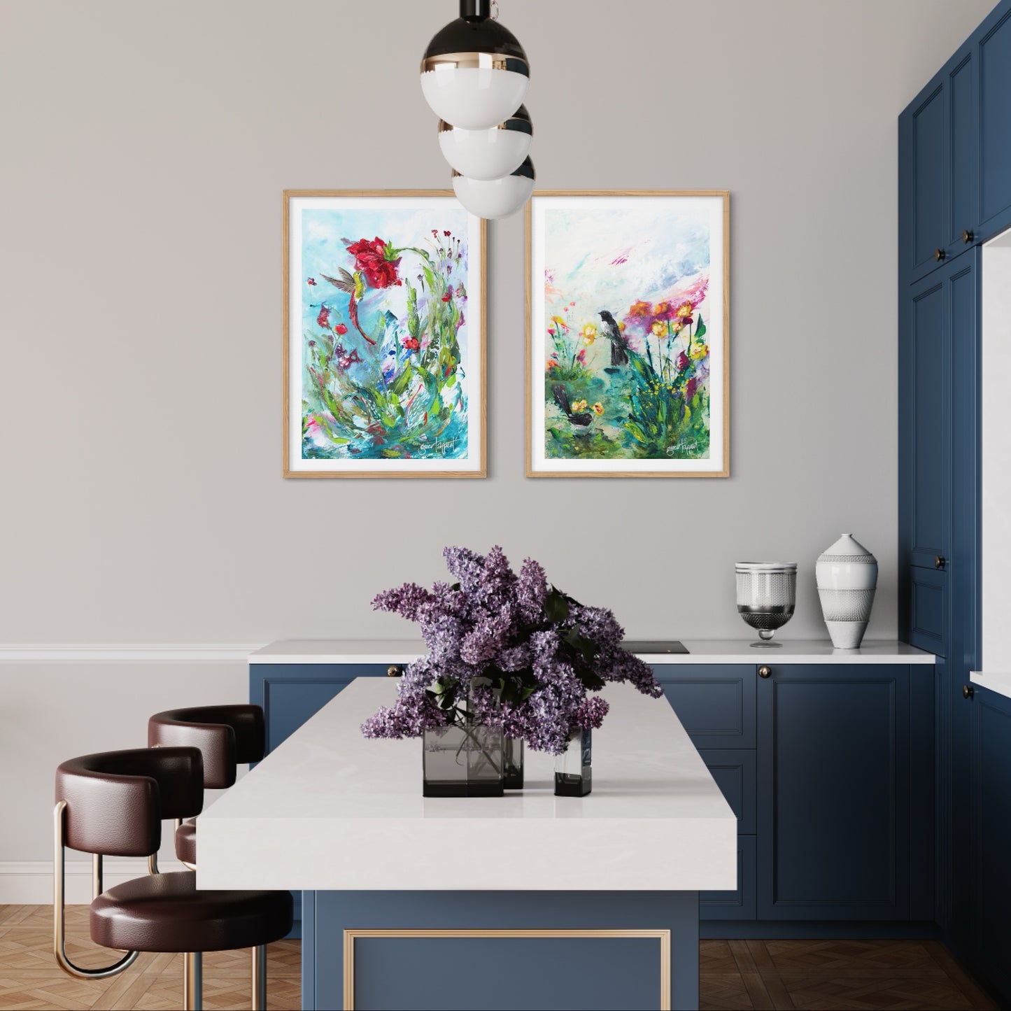 A delicate breeze & A good day ahead Set of 2