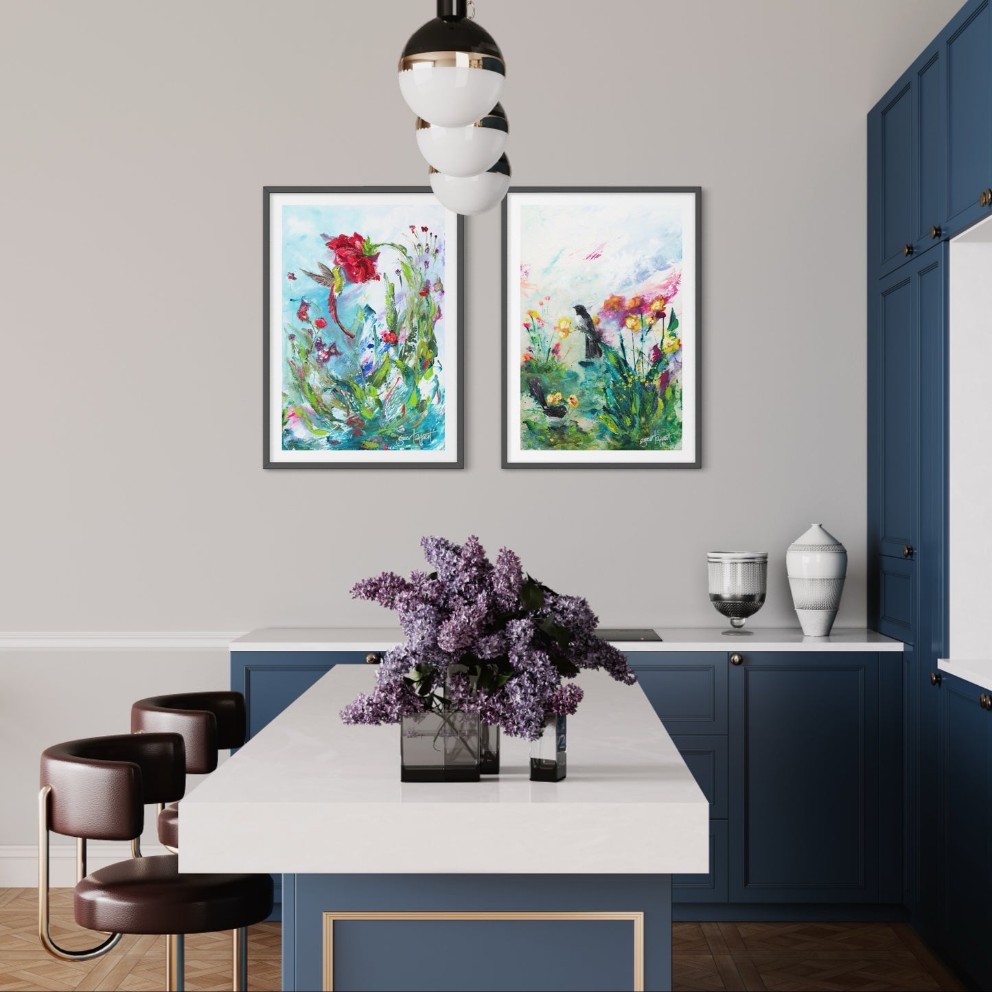 A delicate breeze & A good day ahead Set of 2