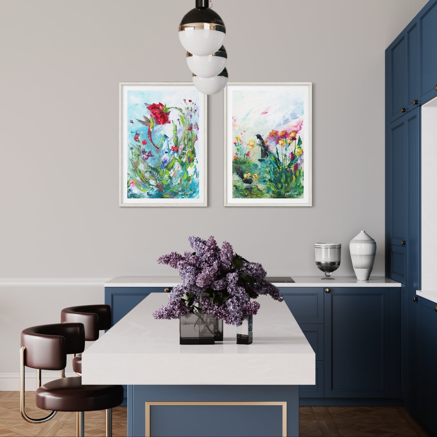 A delicate breeze & A good day ahead Set of 2