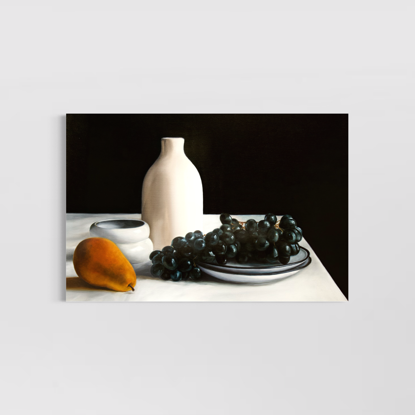 Still Life with Pear and Grapes