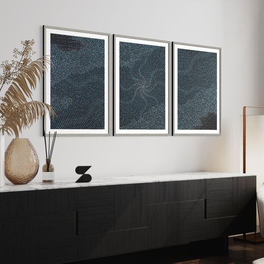 'Ivaritji' Gentle Misty Rain (Set of 3)